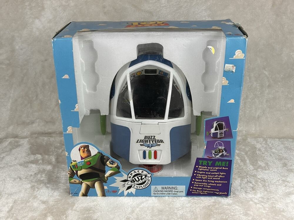 1996 Buzz Lightyear Space Explorer Spaceship Thinkway Disney Pixar #62841 In Box